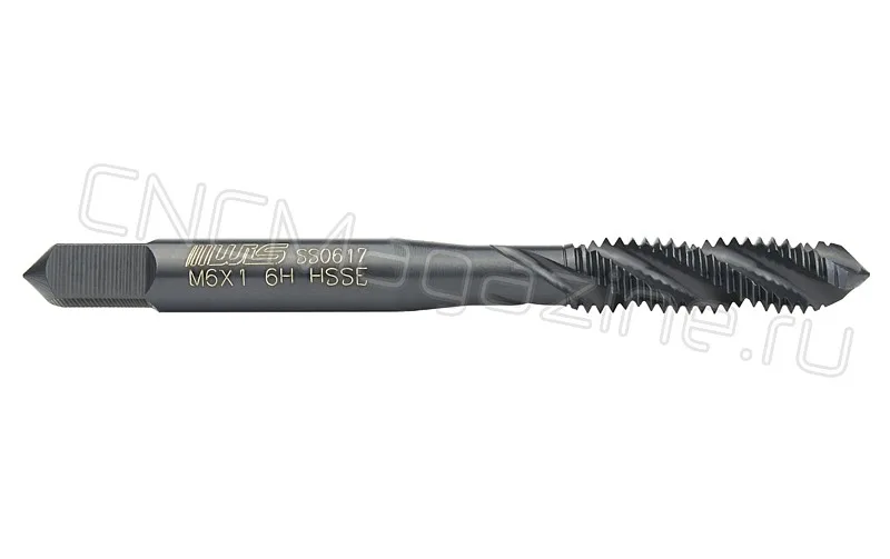 Метчик М6х1 HSS-E со спиральной канавкой, Black B02006 WILSON, арт. 10434