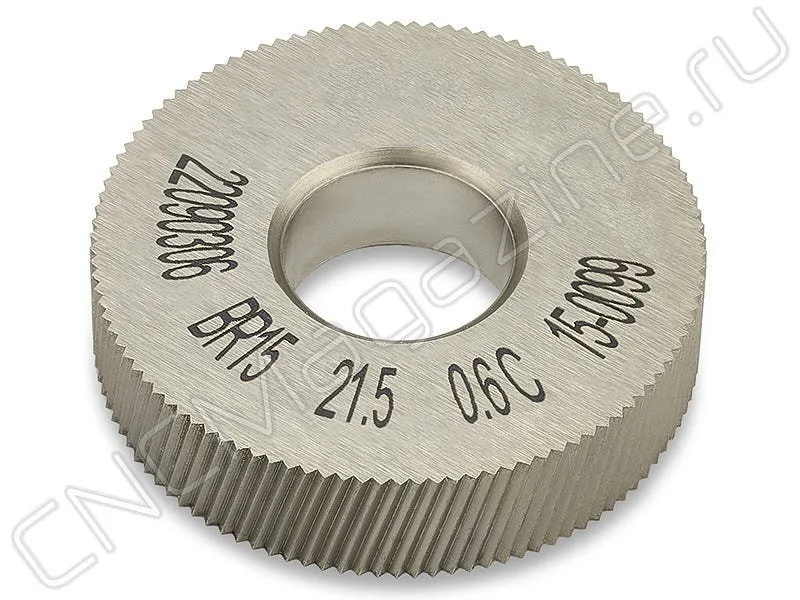 Ролик для накатки сетчатого рифления CNCM BR15°21.5-0.6-90°, арт. 17035
