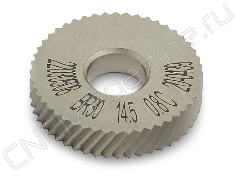 Ролик для накатки сетчатого рифления CNCM BR30°14.5-0.8-90°, арт. 22369