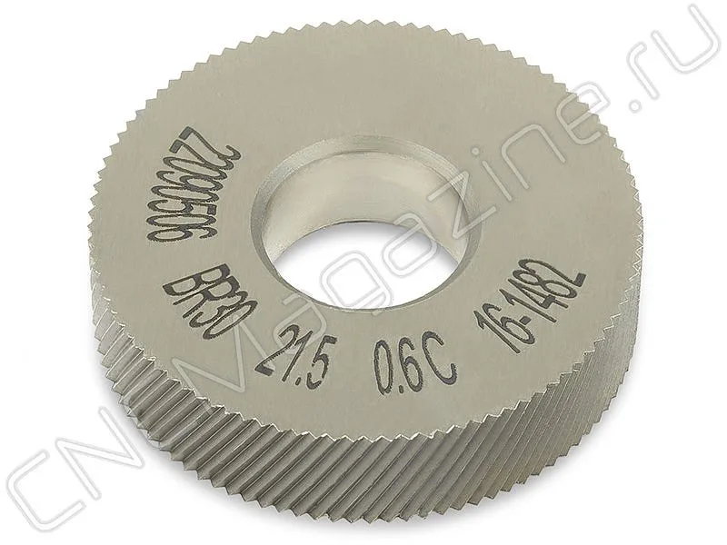Ролик для накатки сетчатого рифления CNCM BR30°21.5-0.6-90°, арт. 17036
