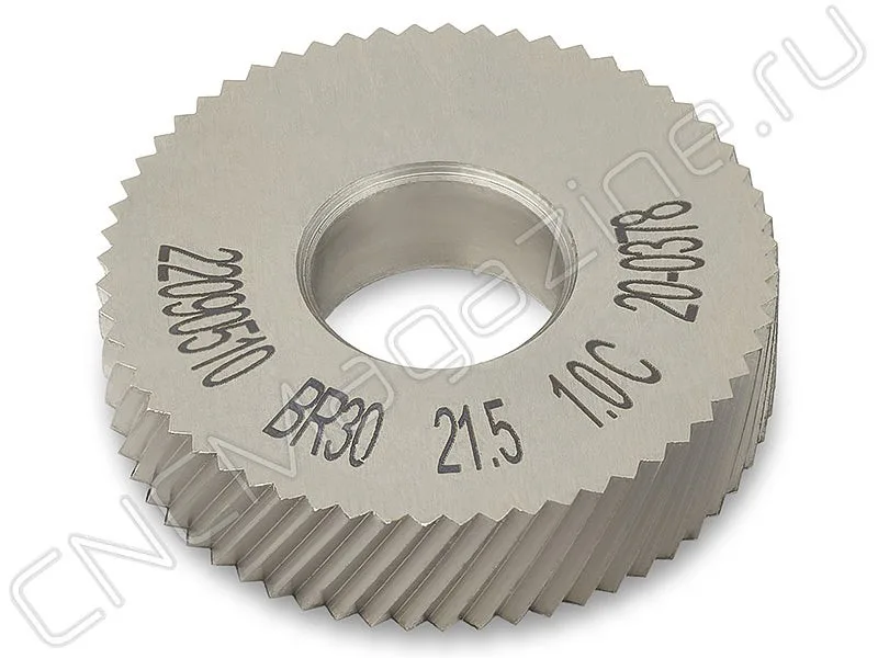 Ролик для накатки сетчатого рифления CNCM BR30°21.5-1.0-90°, арт. 17010