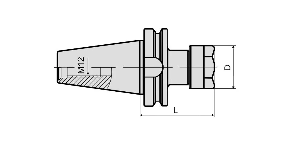 Патрон цанговый MAS403 MetalCraft BT30-ER16-120, арт. 00138619: фото 2