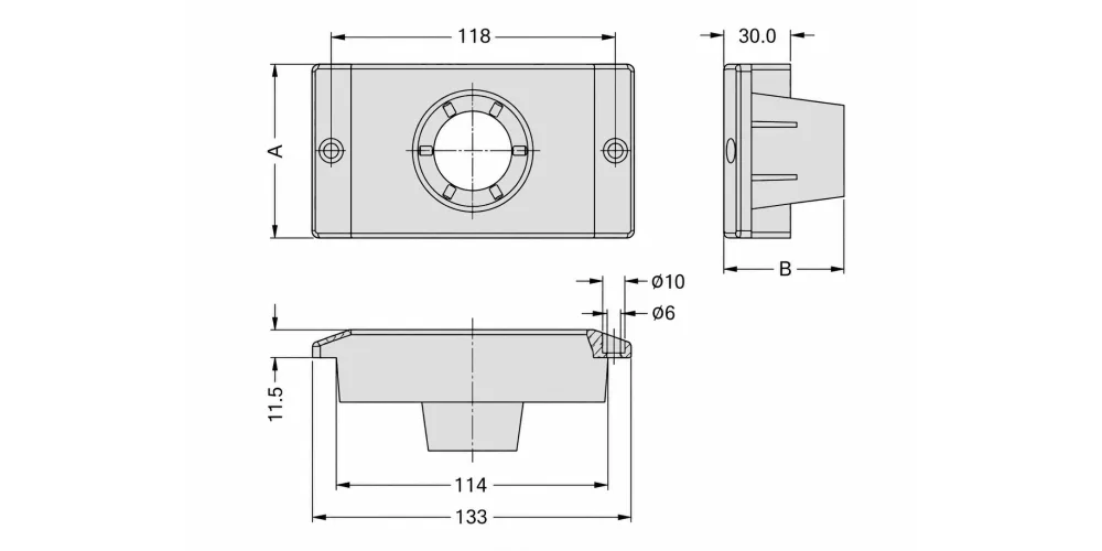 Держатель оправки MetalCraft BT30-PTH-SQR, арт. 00117689: фото 2