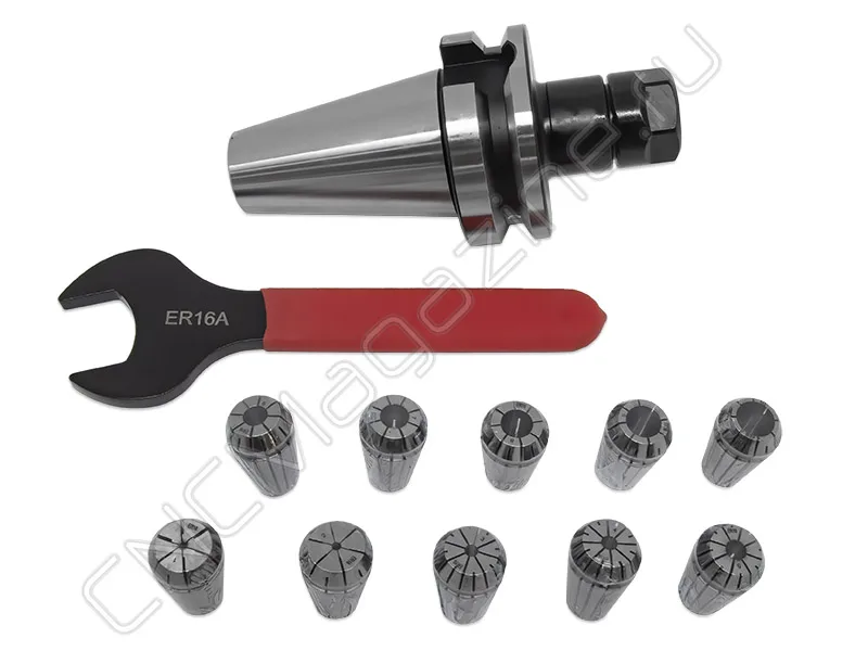 BT40-ER16-70 10PCS Патрон с набором цанг 10 шт (d1-10 мм) CNCM, арт. 26567