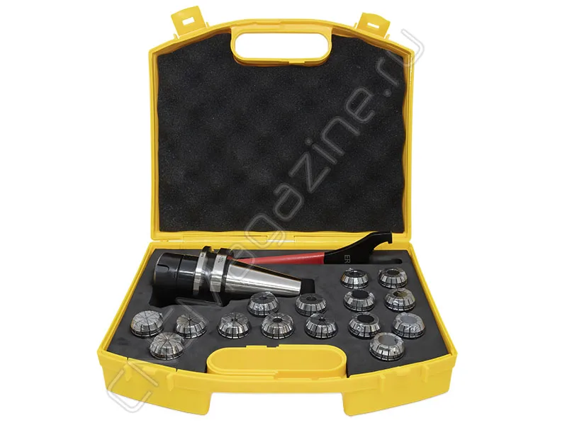 BT40-ER25-70 15PCS Патрон с набором цанг 15 шт (d2-16 мм) CNCM, арт. 26571: фото 4