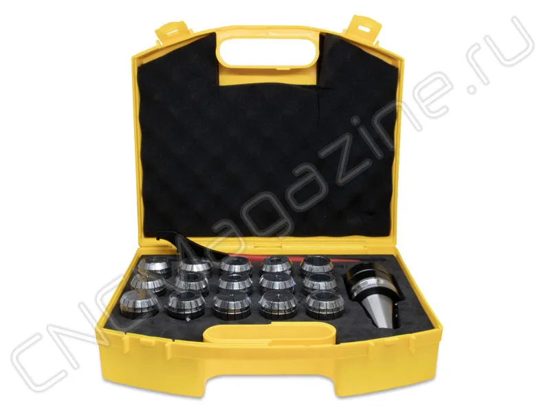 BT40-ER40-80 15PCS Патрон с набором цанг 15 шт (d4/5/6/7/8/9/10/12/14/16/18/20/22/24/26 мм) CNCM, арт. 26576: фото 4