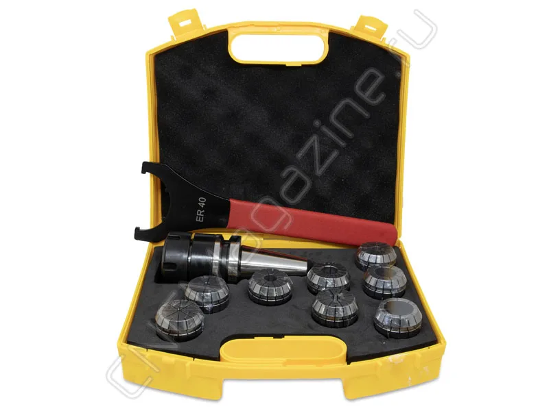BT40-ER40-80 8PCS Патрон с набором цанг 8 шт (d4/6/8/10/12/16/20/25 мм) CNCM, арт. 26577: фото 4