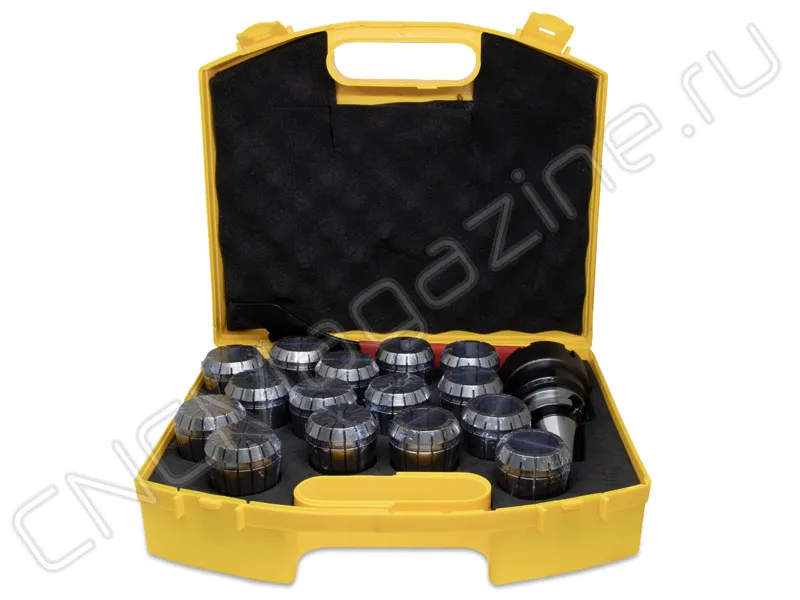 BT40-ER50-100 15PCS Патрон с набором цанг 15 шт (d3/6/9/12/15/17/20/23/26/29/31/32/33/34/35 мм) CNCM, арт. 26578: фото 4