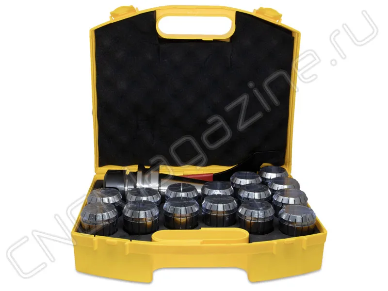 BT50-ER50-100 15PCS Патрон с набором цанг 15 шт (d3/6/9/12/15/17/20/23/26/29/31/32/33/34/35 мм) CNCM, арт. 26581: фото 4