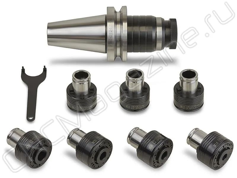 BT50-GT24-7 pcs Быстросменный резьбонарезной патрон с компенсацией по длине (набор) CNCM, арт. 23091