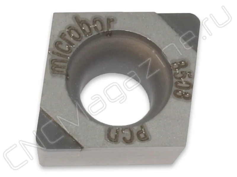 CCGW09T308F00000N-B028 DMB2018 пластина для точения с двумя напайками из PCD Microbor, арт. 20212
