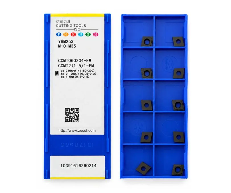Пластина токарная для точения ZCC CT CCMT060204-EM-YBM253, арт. 00126614: фото 2