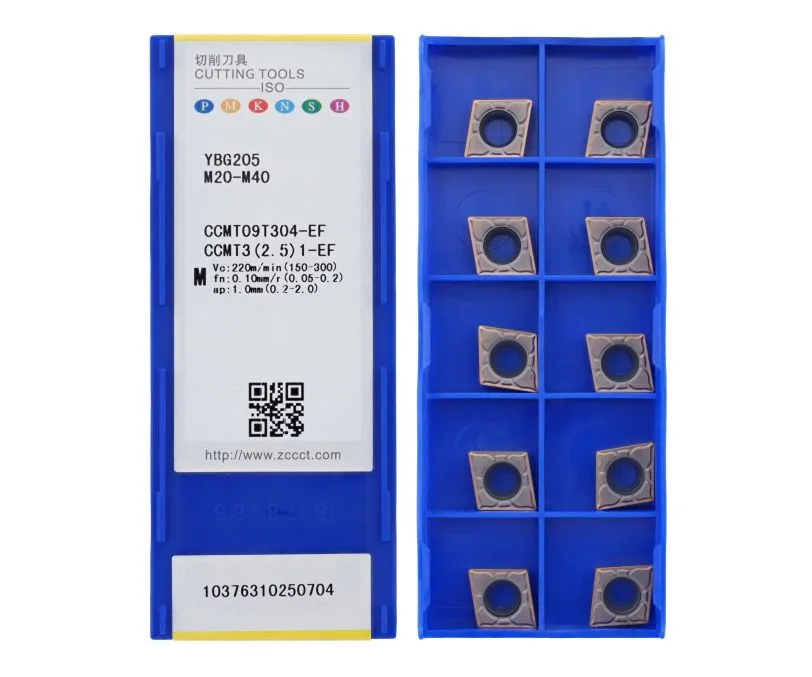 Пластина токарная для точения ZCC CT CCMT09T304-EF-YBG205, арт. 00063974: фото 2