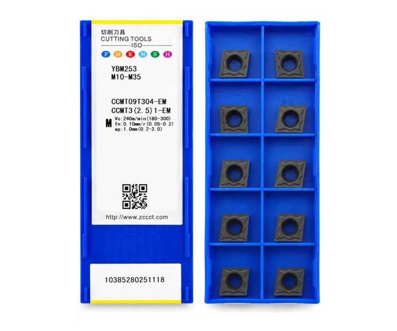 Пластина токарная для точения ZCC CT CCMT09T304-EM-YBM253, арт. 00126817: фото 2