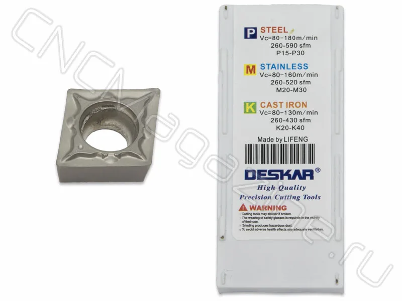 CCMT09T304-FG LF90 пластина для точения DESKAR, арт. 25793