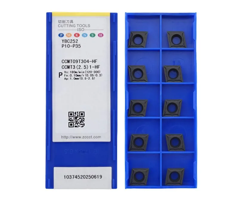 Пластина токарная для точения ZCC CT CCMT09T304-HF-YBC252, арт. 00121250: фото 2