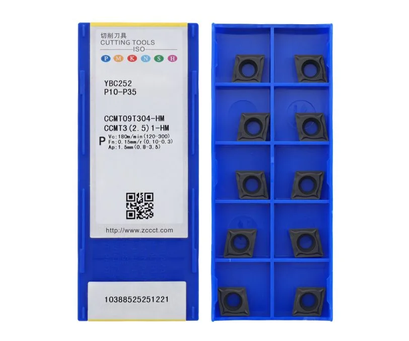 Пластина токарная для точения ZCC CT CCMT09T304-HM-YBC252, арт. 00063975: фото 2