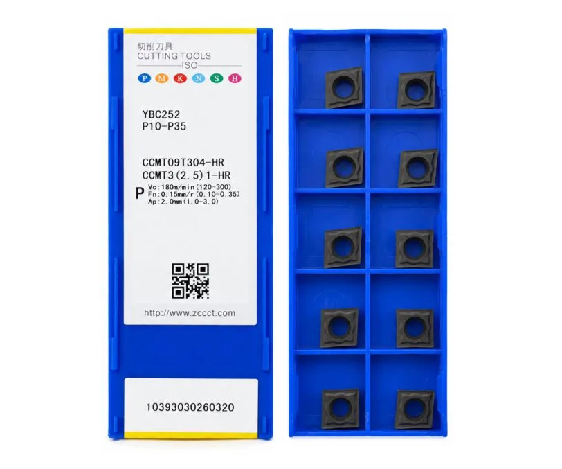 Пластина токарная для точения ZCC CT CCMT09T304-HR-YBC252, арт. 00126617: фото 2