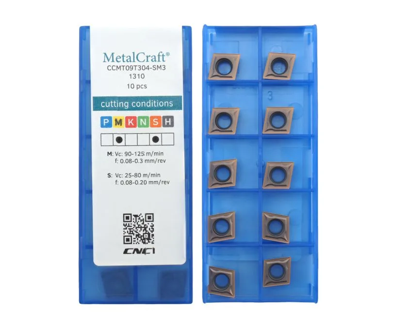Пластина токарная для точения MetalCraft CCMT09T304-SM3-1310, арт. 00090568: фото 2