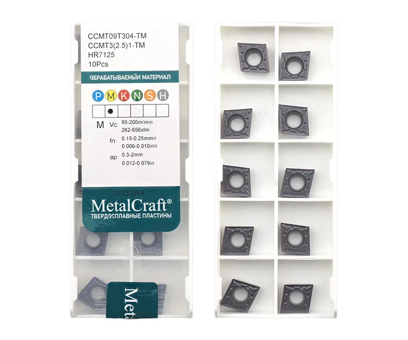 Пластина токарная (MetalCraft) для точения CCMT09T304-TM-HR7125, арт. 00106343: фото 2
