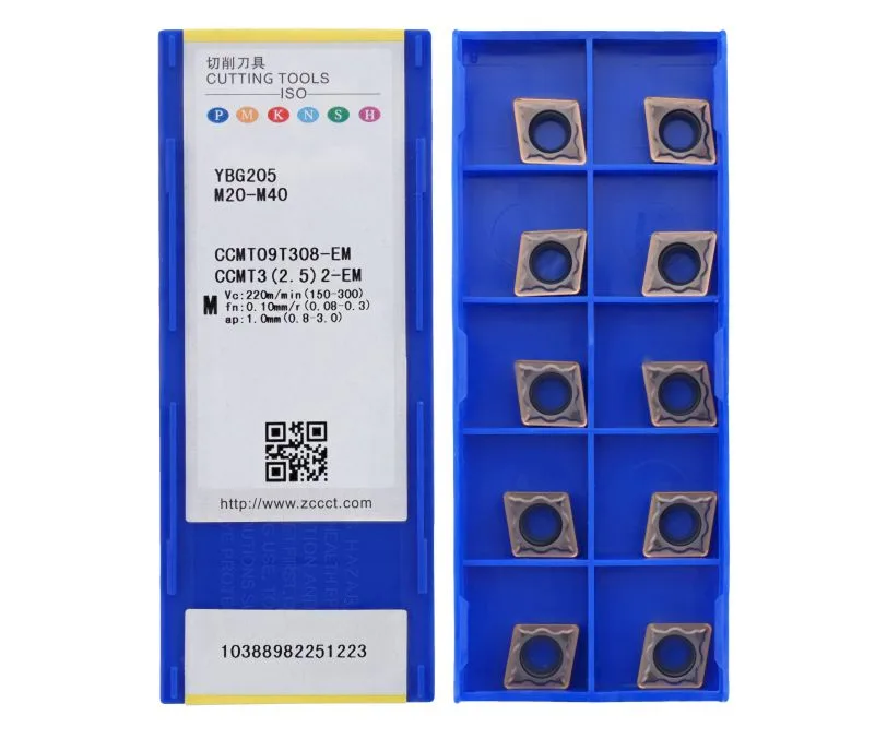 Пластина токарная для точения ZCC CT CCMT09T308-EM-YBG205, арт. 00063977: фото 2