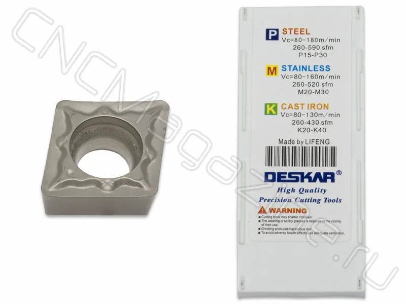 CCMT09T308-FG LF90 пластина для точения DESKAR, арт. 25794