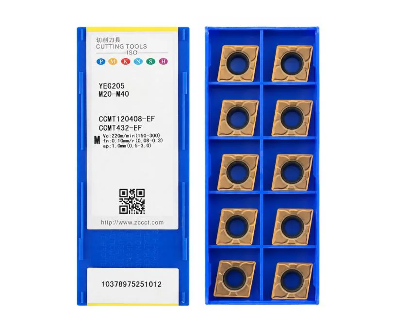 Пластина токарная для точения ZCC CT CCMT120408-EF-YBG205, арт. 00126619: фото 2