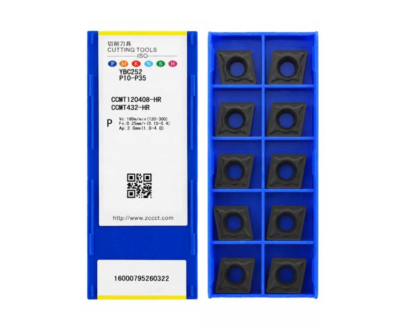 Пластина токарная для точения ZCC CT CCMT120408-HR-YBC252, арт. 00126819: фото 2