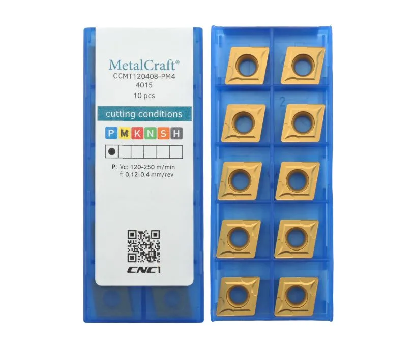 Пластина токарная для точения MetalCraft CCMT120408-PM4-4015, арт. 00090570: фото 2