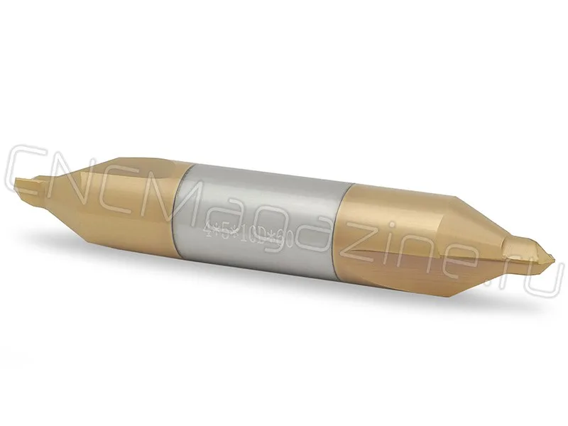 Центровочное сверло твердосплавное CD60-4х10х60 PKH105 тип A, комбинированное, двухстороннее CNCM, арт. 22228