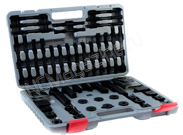 CK-16-17.7 (18) 58 PCS Прижимы фрезерные в кейсе (М16, паз 17.7 (18) мм) CNCM, арт. 13036