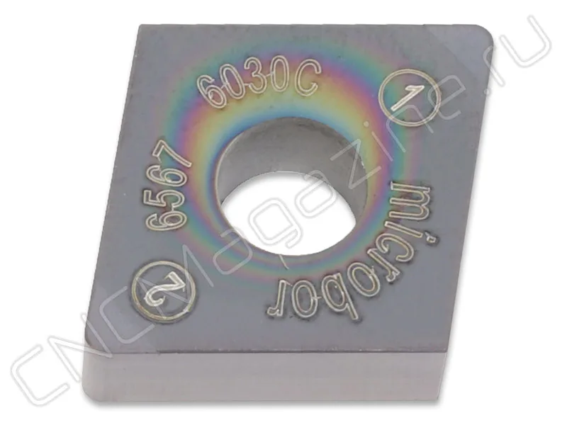 CNGA120408S01030N-B028 MBR6030C пластина для точения с двумя напайками PCBN Microbor, арт. 19022