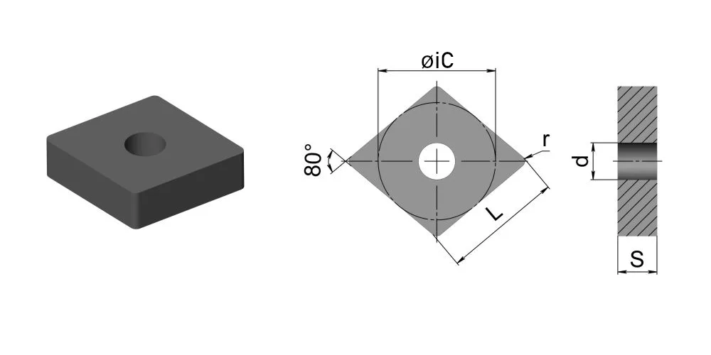 Пластина токарная для точения HUAREAL CNMA160612-HR6115, арт. 00073217: фото 3