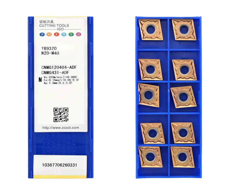 Пластина токарная для точения ZCC CT CNMG120404-ADF-YB9320, арт. 00126845: фото 2