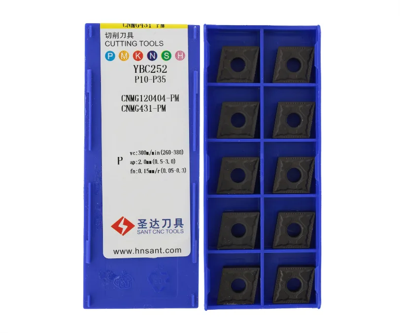 Пластина токарная для точения ZCC CT CNMG120404-PM-YBC252, арт. 00063980: фото 2