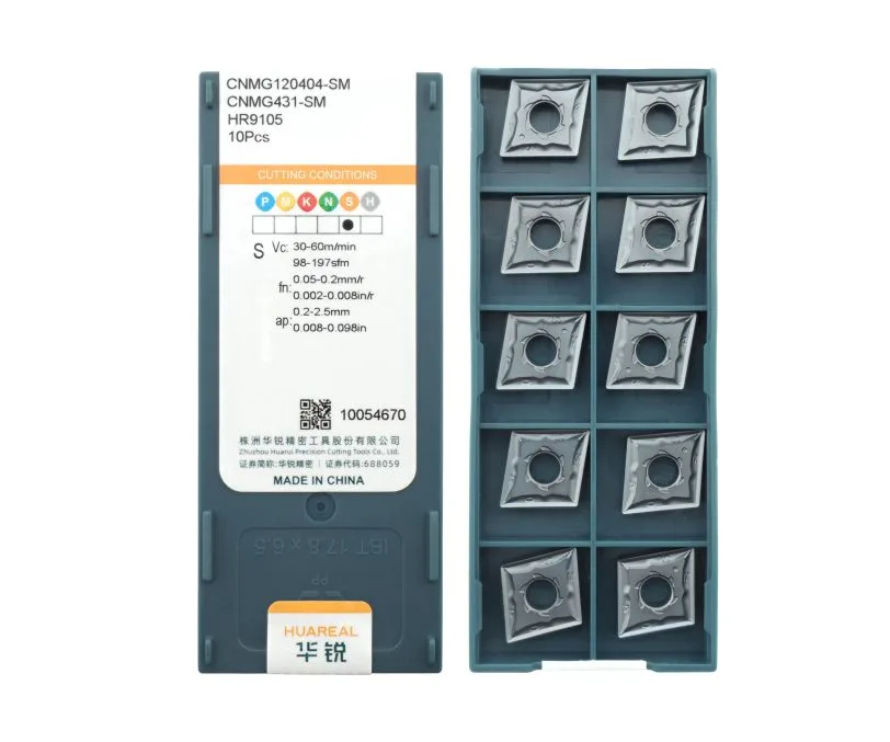 Пластина токарная для точения HUAREAL CNMG120404-SM-HR9105, арт. 00081438: фото 2