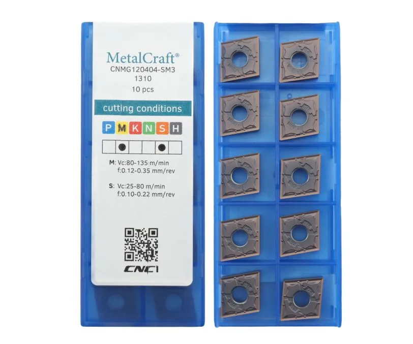 Пластина токарная для точения MetalCraft CNMG120404-SM3-1310, арт. 00083191: фото 2