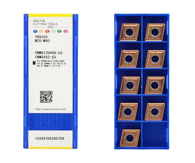 Пластина токарная для точения ZCC CT CNMG120408-EG-YB9320, арт. 00126848: фото 3