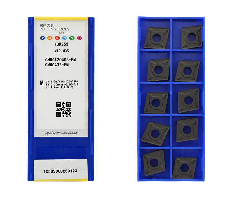 Пластина токарная для точения ZCC CT CNMG120408-EM-YBM253, арт. 00126630: фото 2