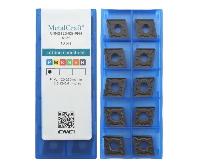 Пластина токарная для точения MetalCraft CNMG120408-PM4-4125, арт. 00083194: фото 2