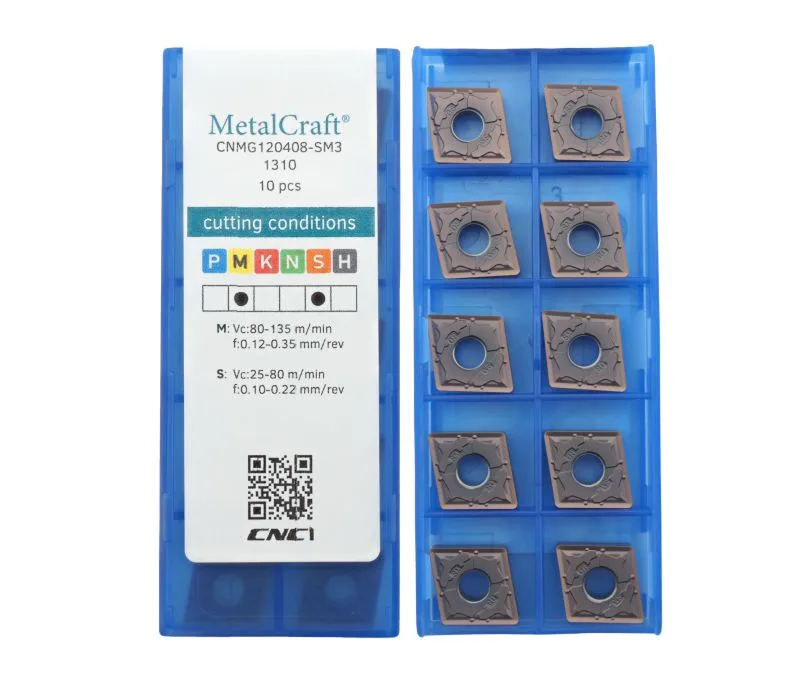 Пластина токарная для точения MetalCraft CNMG120408-SM3-1310, арт. 00083196: фото 2