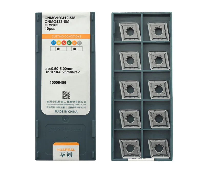 Пластина токарная для точения HUAREAL CNMG120412-SM-HR9105, арт. 00089021: фото 2