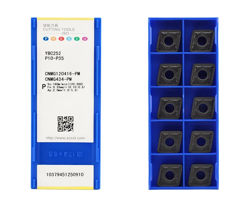 Пластина токарная для точения ZCC CT CNMG120416-PM-YBC252, арт. 00126634: фото 3