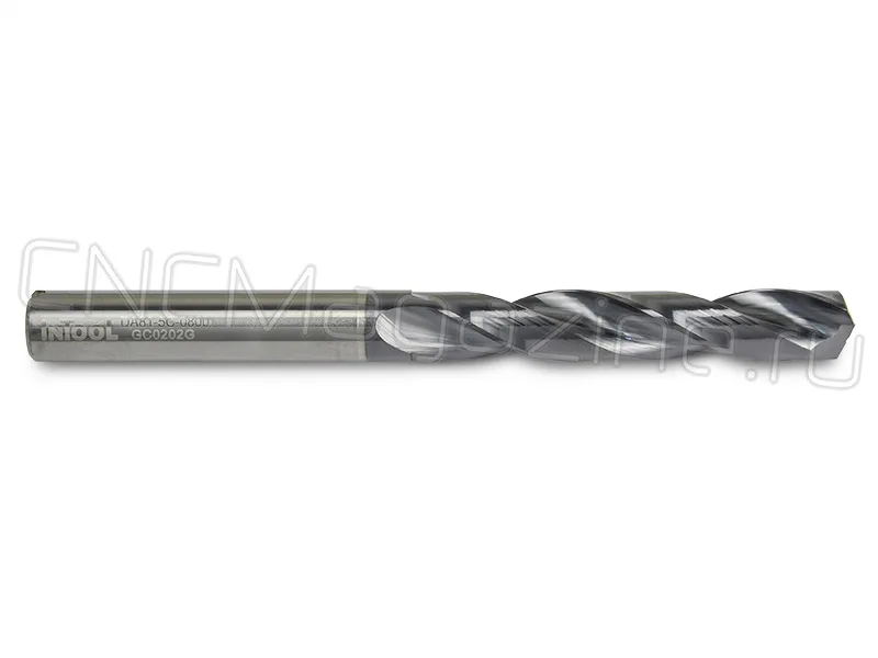 Сверло твердосплавное по металлу 8 мм DA81-5C-0800 ц/х Intool, арт. 17206