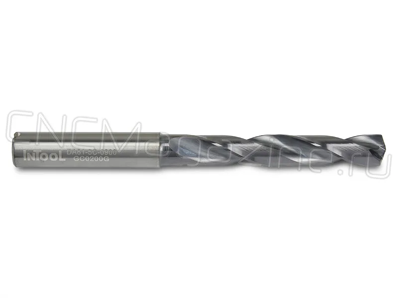 Сверло твердосплавное по металлу 9.0 мм DA81-5C-0900 ц/х Intool, арт. 17208