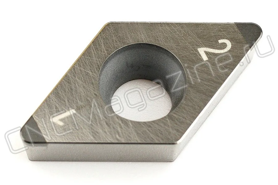 DCGW11T308M-2 IBH015P пластина для точения с двумя напайками PCBN Intool, арт. 12418