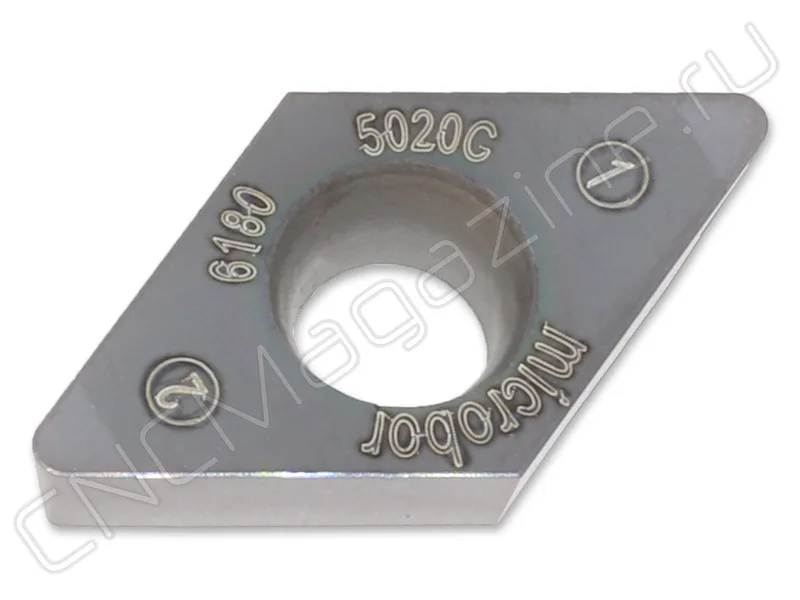 DCGW11T308S01020N-B028 MBR5020C пластина для точения с двумя напайками PCBN Microbor, арт. 18951