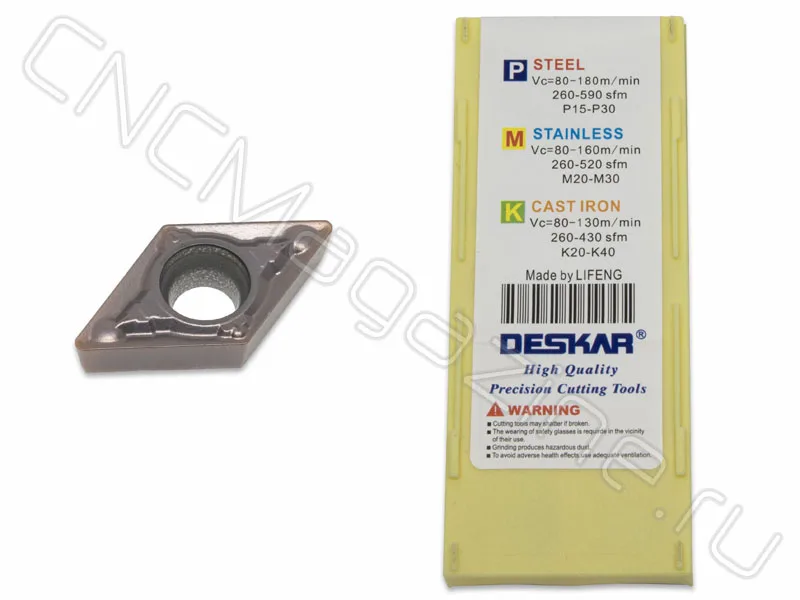DCMT070204-MV LF6018 пластина для точения DESKAR, арт. 25783