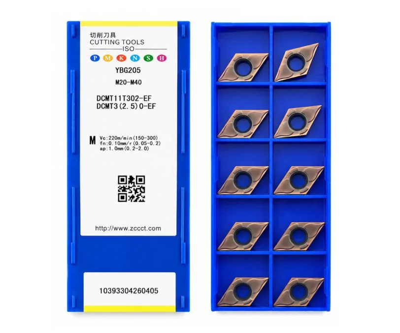 Пластина токарная для точения ZCC CT DCMT11T302-EF-YBG205, арт. 00126651: фото 2