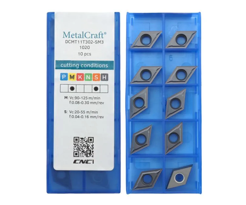 Пластина токарная для точения MetalCraft DCMT11T302-SM3-1020, арт. 00087388: фото 2